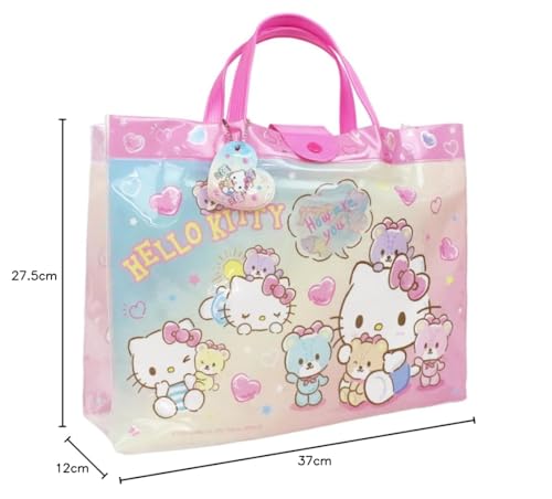 Takanami Create Gusseted PVC Bag L Hello Kitty Pink [124989] Pool Bag