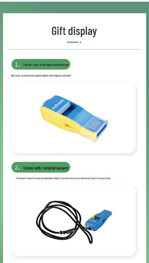 Professional High-Frequency Referee Whistle for Volleyball, Basketball, and Football Matches