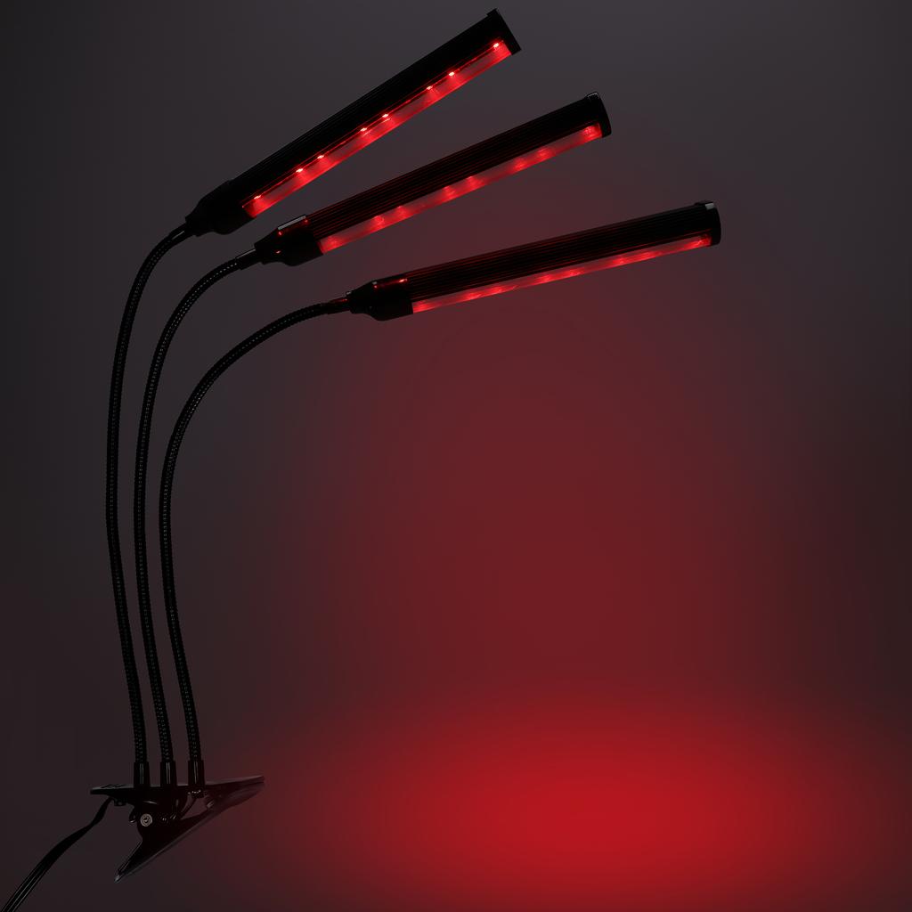 Led Plant Growth Lamp 72 Diodes Timer 25W Home Plant Cultivation With Mains Adapter