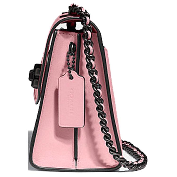 New COACH Parker Calfskin Shoulder Bag, Crossbody Bag, Chain Bag Small Women's Pink 29392-V5PTP