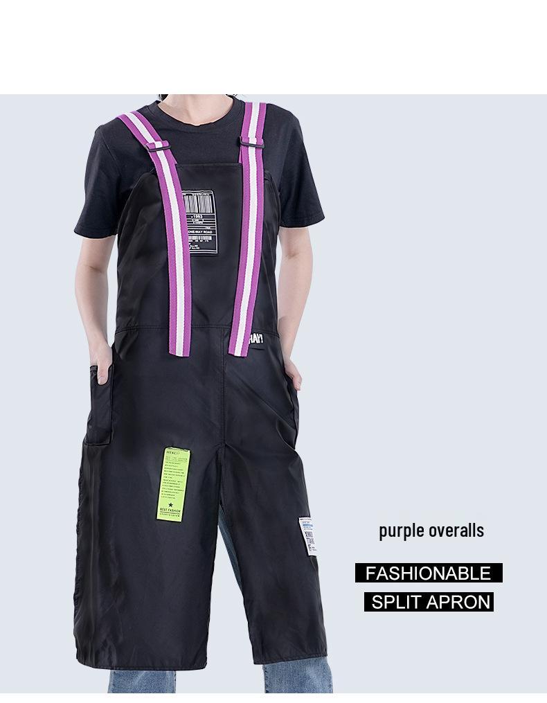 Korean Style Nylon Sleeveless Work Apron for Coffee Shop & Barbers