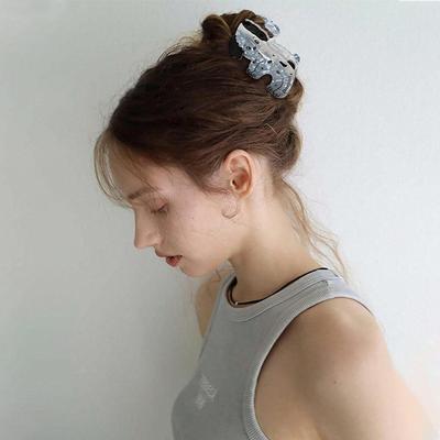 1pc Spotted Dog Shaped Hair Clip Cute Dog Hair Clip Acetate Fiber Hair Claw