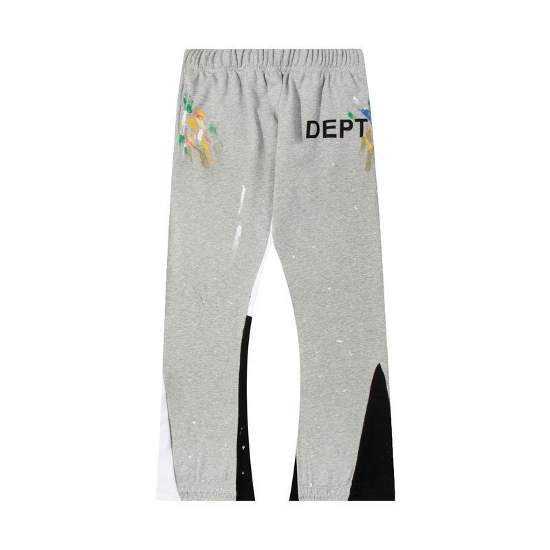 GALLERY DEPT Men's Classic Hand-Painted Splatter Graffiti Cotton Sweatpants