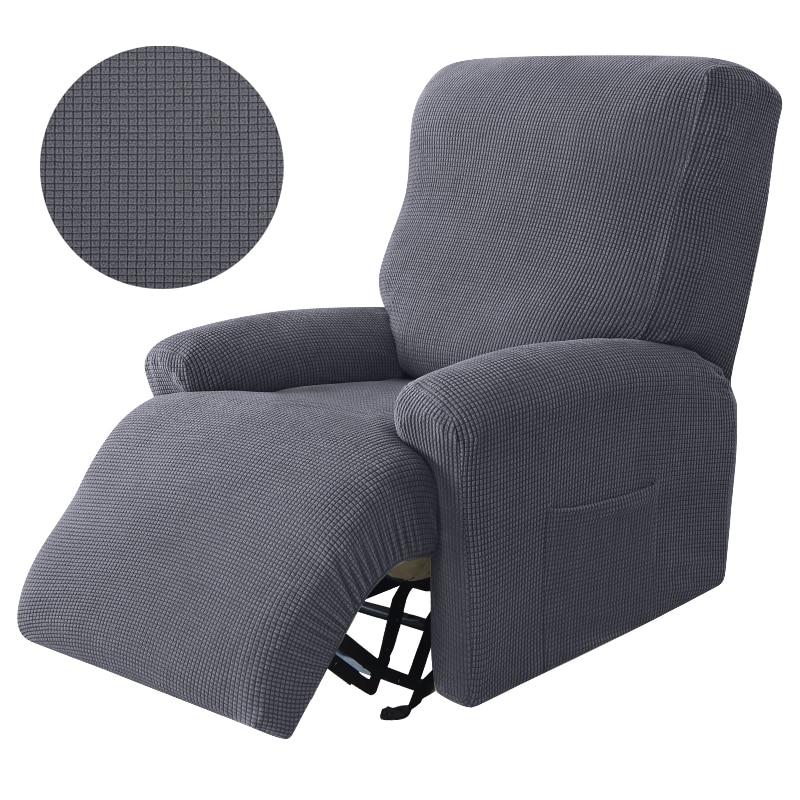 Knitted Recliner Sofa Covers Lazy Boy Elastic Sofa Protector Relax Armchair Cover Lounge Home Pets Anti-Scratch 1/2/3/4 Seater
