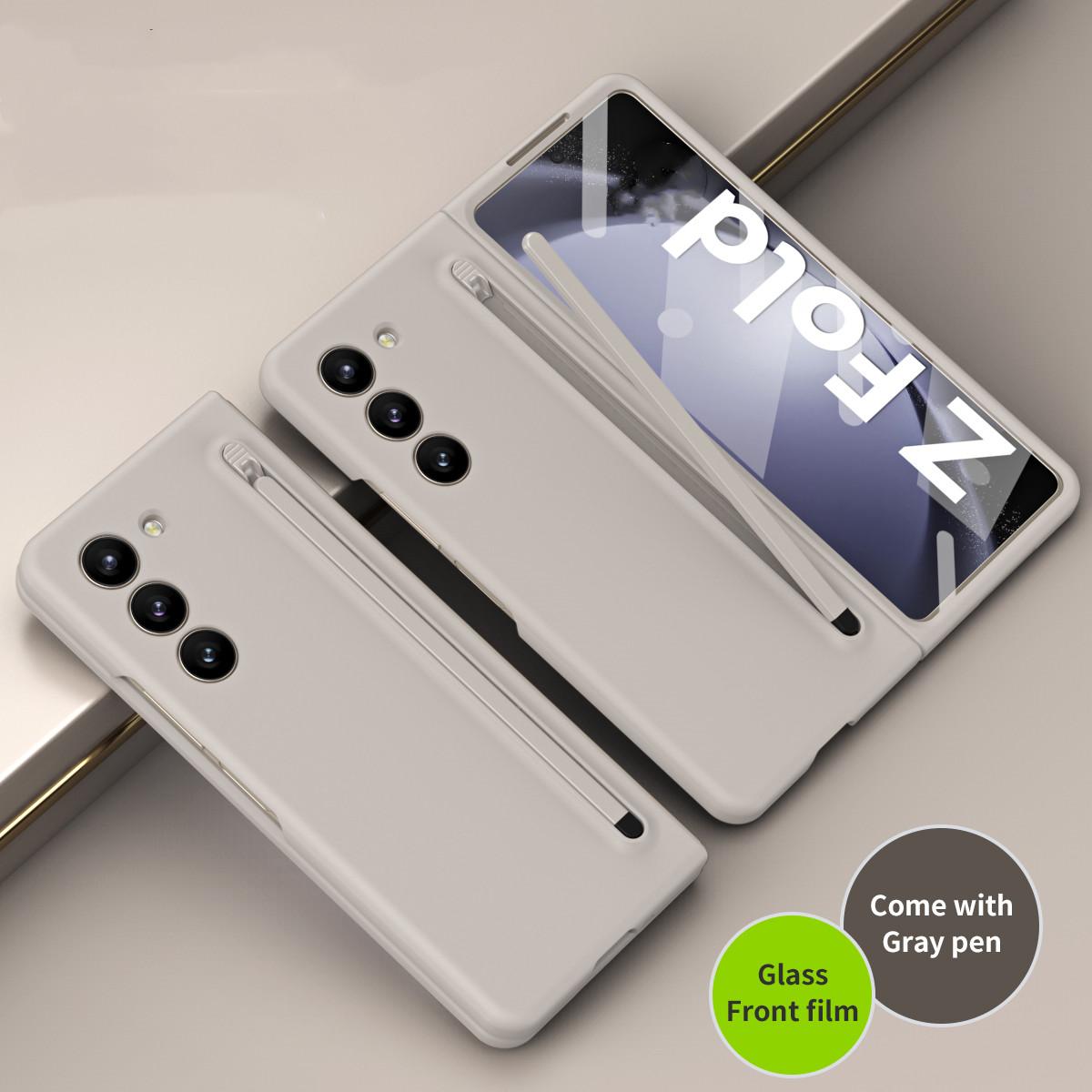 

S Pen Полный Защитный Чехол Сумка Чехол для Samsung Galaxy Z Fold 5 Fold5 Fold4 Fold 4 5G Передняя стеклянная пленка Аксессуары для телефонов for Samsung Z Fold 4