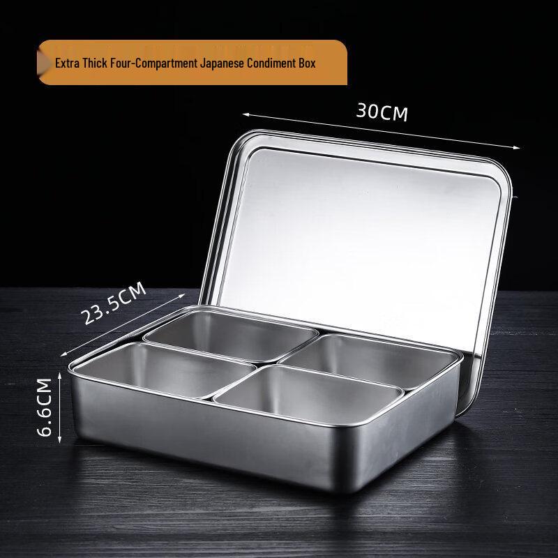 Yicang Stainless Steel 4-Compartment Spice Box