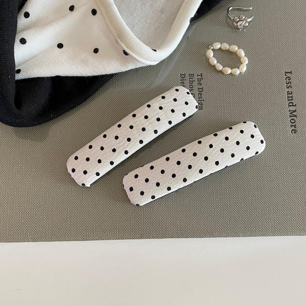 New Fabric Hair Accessories for Bangs BB Side Hair Clips Lovely Hairpin Headwear 2Pcs School Girls Cute Polka Dot Hair Clip