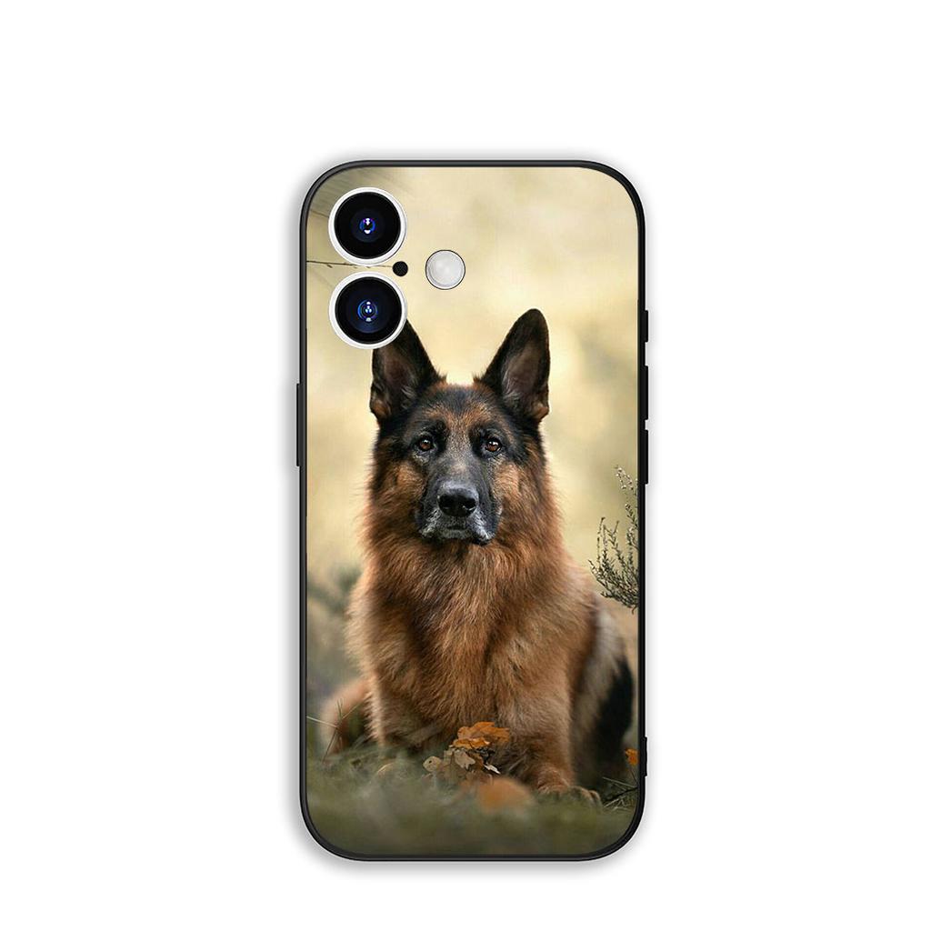 Phone Cover German Shepherd Lovely Dog Casing for Apple iPhone 16 15 14 Plus 13 12 Mini 17 Pro Max + ProMax 16E Air 15+ Case