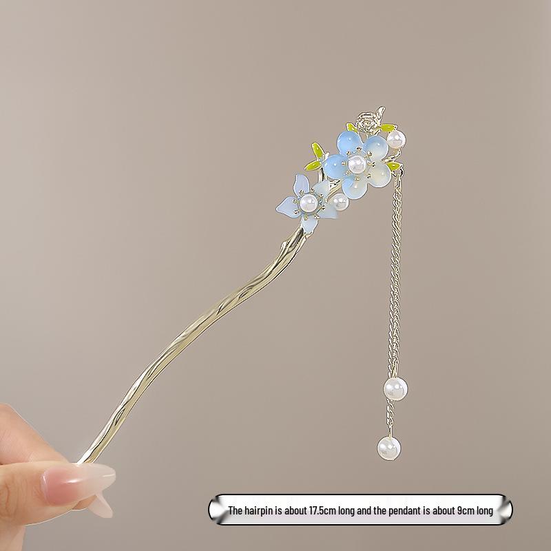 Vintage Chinese Style Hairpin for Updos - Elegant Retro Hair Stick with Tassel for Qipao