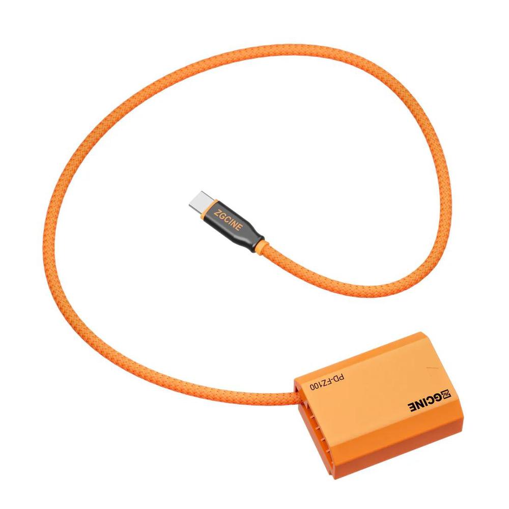 ZGCINE D-Tap to NP-FZ100 & USB-C PD to NP-FZ100 Dummy Battery Cable with Braided Wire for Sony A7R V A7SIII FX3 ZV-E10II AC7II ZGCINE PD-FZ100