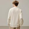 Luotz Men's Diamond Pattern Wool Blend Sweater
