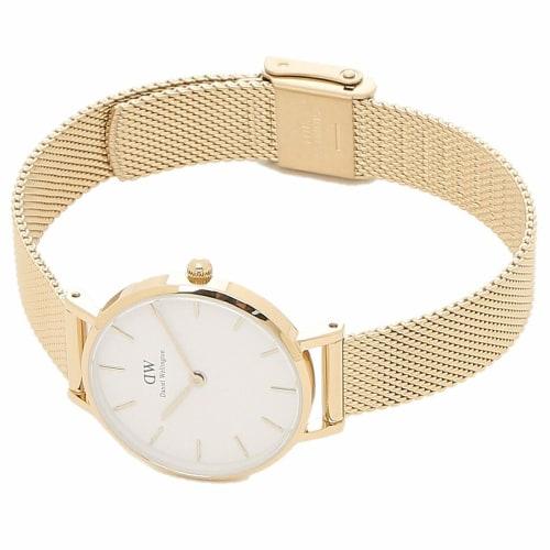 Daniel Wellington Petite Evergold 28mm Quartz Watch for Men and Women, White Gold, DW00100350
