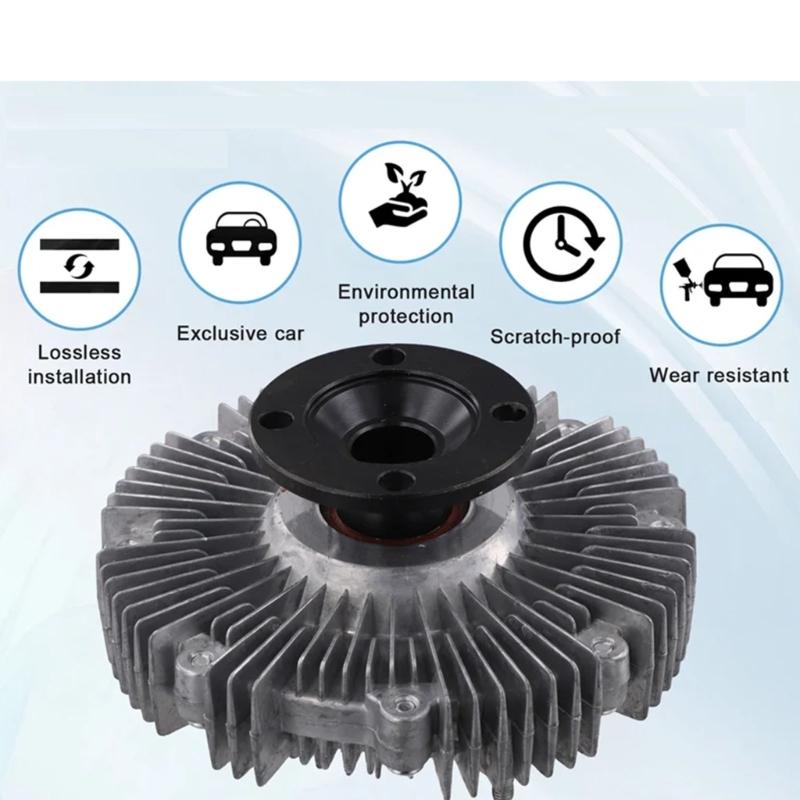 Aluminum Alloy Fan Coupling Easy Installation Design Lowers Engine Temperature By 3-5% Improves Fuel Economy For Vehicles