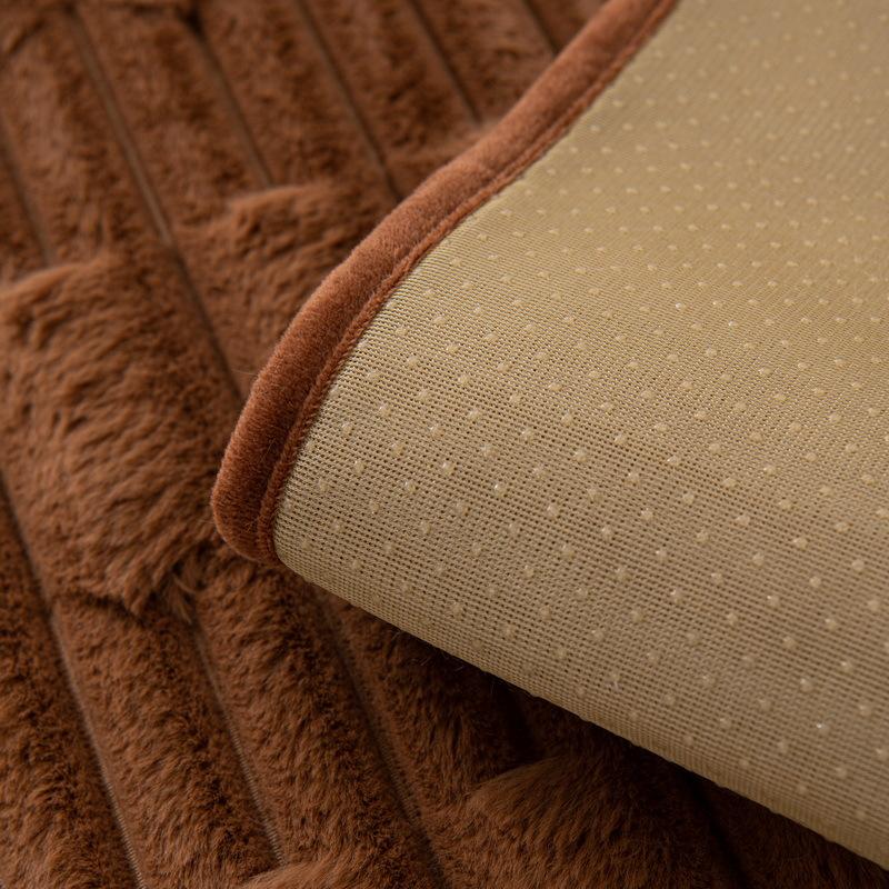 Tutu Velvet Sofa Cushion Winter  New Cream Wind Sofa Cover Simple Modern Thickened Leather Sofa Cushion