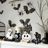 Plastic Halloweens Skull Ornaments Set Of 4 Shatterproofs Indoor Outdoor Decorative Accent