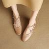 Fashion New Spring/summer Genuine Leather Women Shoe Round Toe Shoes for Women Fashion Mary Jane Shoes Low Heel Women Pumps Flat Shoes