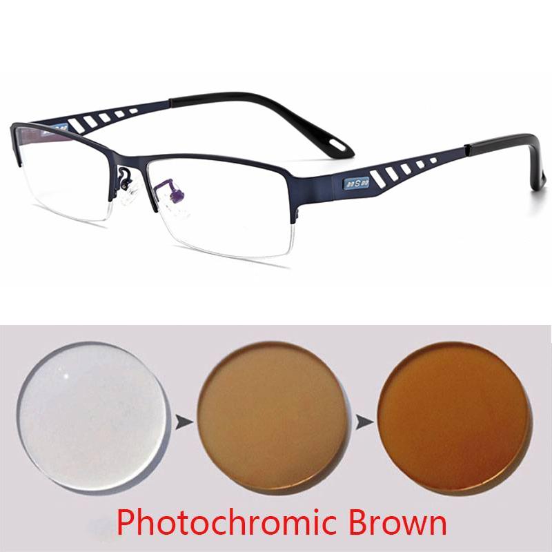 Photochromic Eye Glasses Men Women Myopia Eyeglasses Students Short Sight Eyewear 0 -0.5 -1 -1.25 -1.5 -1.75 To -6