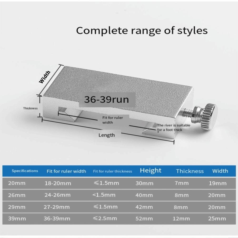 Metal Carpenter Straight Ruler Gauge Corrosion Resistant Positioning Woodworking Square Carpentry