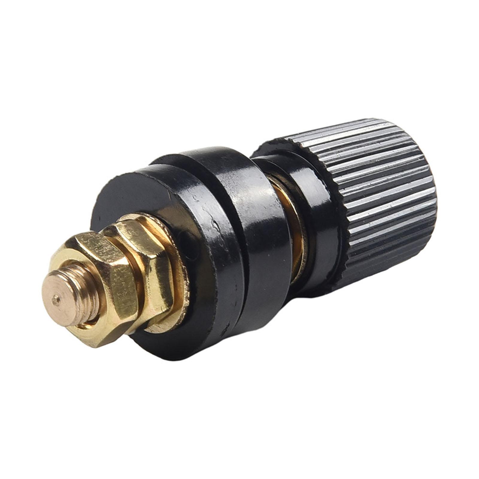 

High Current Binding Post M6 Thread Power Terminal Block Terminal Connector 333 Type Brass Binding For Welding Machines чорний