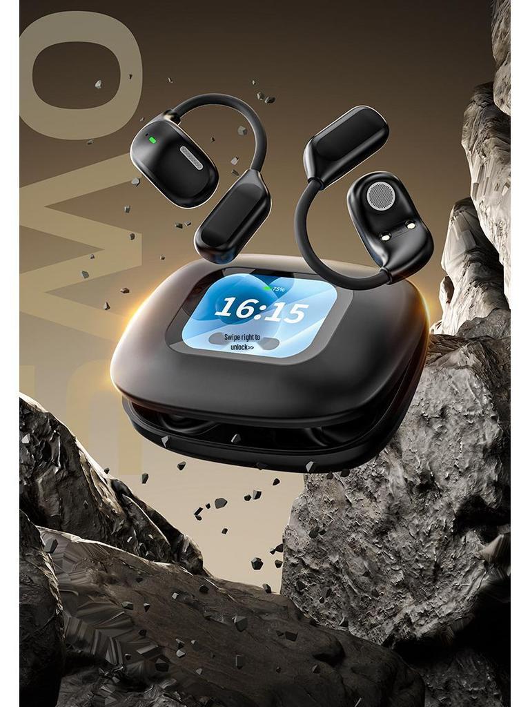 Cross-border AI Translation Bluetooth Earphones with Touch Control & Display - Over-ear & In-earless Wireless OWS