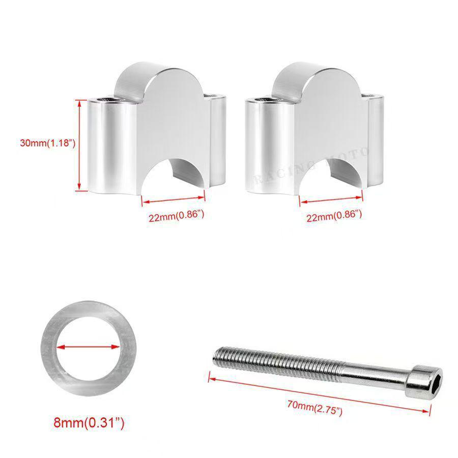 Aluminum Alloy 30mm Lift Rod for R1200/R1250 BMW Handlebar Lifts