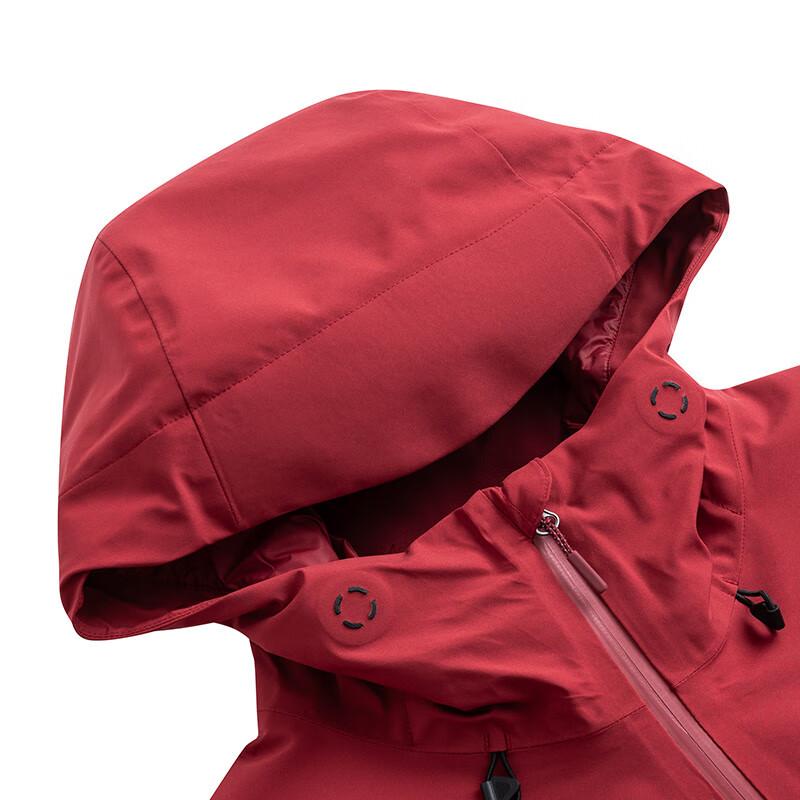 Anta Champion Outdoor Series Solid Color Woven Warm Jacket Casual Sports Suit Men Jackets Dark-Red 152410615-3