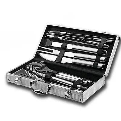 BBQ Tool Set, Portable Oxford Bag, Grilling Utensils, Stainless Steel Grill, Spatula Brush, Outdoor Barbecue Accessories