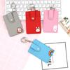 Bank Credit Card Cute Cartoon Slim Business Card Bag With Keychain Card Holder Cards Pouch Case