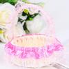 Hand-Woven Flower Lace Storage Basket Shopping Storage Hamper Basket  For Plant Home Wedding