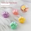 Cat Paw Pre-treatment Manicure Brush with Rear Edge Ring & Fine Soft Bristles for Dust Cleaning