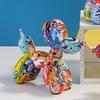 Water Transfer Balloon Dog Sculpture Resin Craft Decorative Piece for Bedroom, Living Room, and Study with Trendy Style