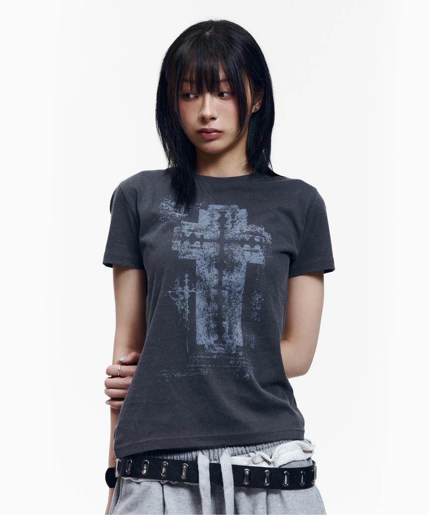 AAKAM Razor Cross Half Top (Charcoal)