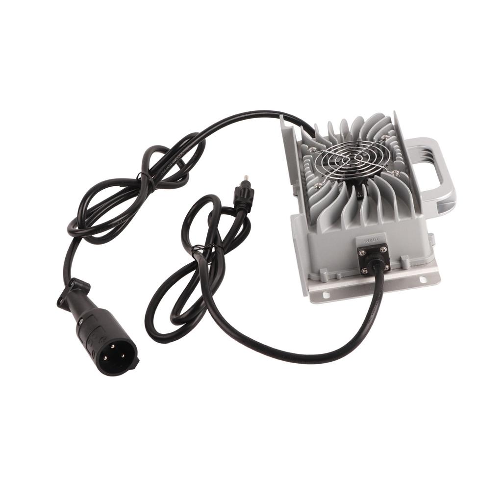48V 15A Golf Cart Battery Charger IP67 Waterproof  3 Pin Round Plug Fit for Club Car Golf Cart