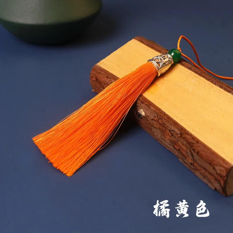 5pcs/Pack 10cm Multicolor Cotton Silk Tassel Cords Brush for Earrings Charm Pendant Tassel Fringe DIY Jewelry Making