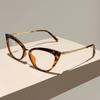 Vintage Cat Eye Glasses Women Stylish Candy Color Rim Blue Light Blocking Optical Frames Trendy Brand Design Eyeglasses