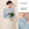 Women's Round Neck Long Sleeve Knit Sweater