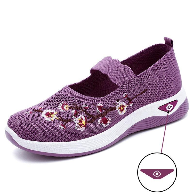 Old Beijing cloth shoes women's new summer shallow mouth single shoes women's casual mother shoes one pedal lazy shoes