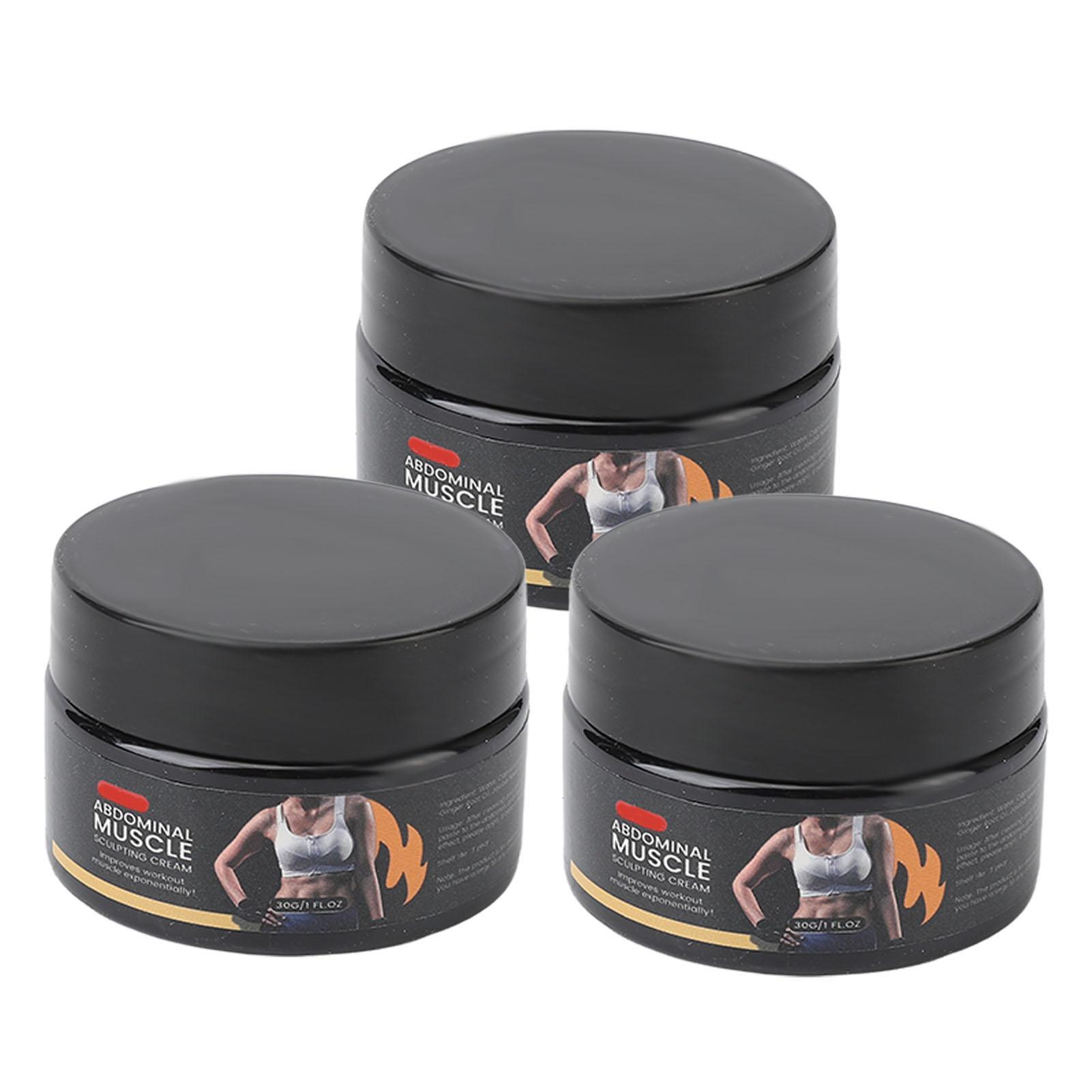 

Abdominal Muscle Cream Skin Firming Abdominal Muscle Shaping Cream for Workout Fitness 30g 3pcs