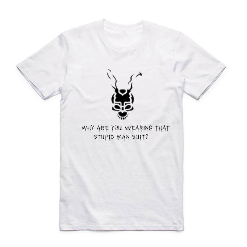 

2019 Fashion Men Print Donnie Darko IED ZT PST White T-shirt O-Neck Short Sleeve Summer Streetwear Casual Top Tee Cool T Shirt 4XL