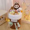 1 Bunch with Light Strings Creative Valentine's Day Gift Cartoon Child Birthday Cute Doll Bouquets Girlfriend Greeting Card
