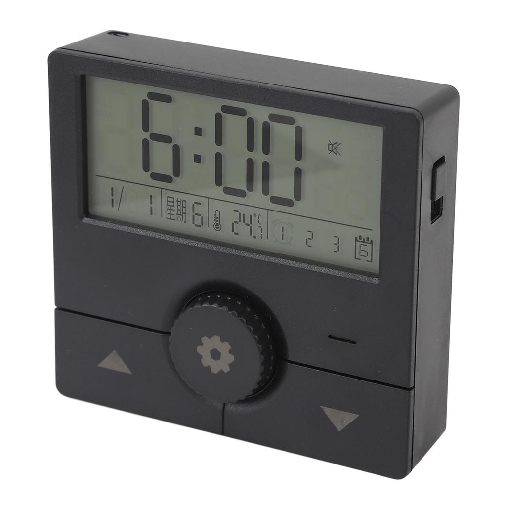 LED Electronic Clock Time Date Week Temperature Alarm Digital Alarm Clock for Living Room Office