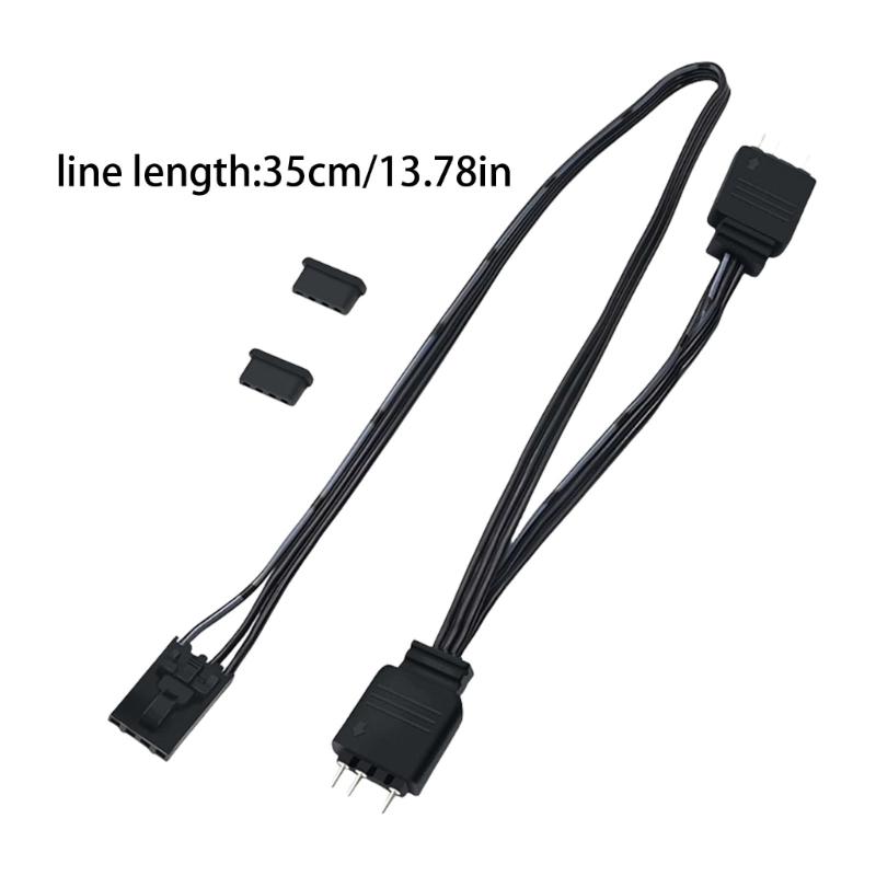 ARGB Adapter Cable 4pin To 3Pin Enhances Lighting Effects 4Pin To 5V 3Pin Devices Splitter For HDLL120