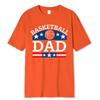 Basketball Dad Medal Hip Hop Printed Men Tshirts Sweat Cotton Casual Short Sleeve Fashion Breathable Loose Oversized T-Shirt