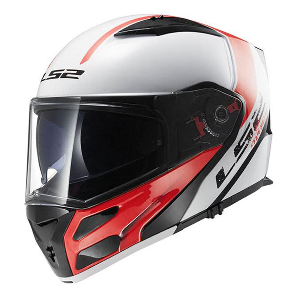 LS2 Helmet Outdoor Riding Flip-up Dual Lens Anti-Fog Motorcycle Helmet Ff324