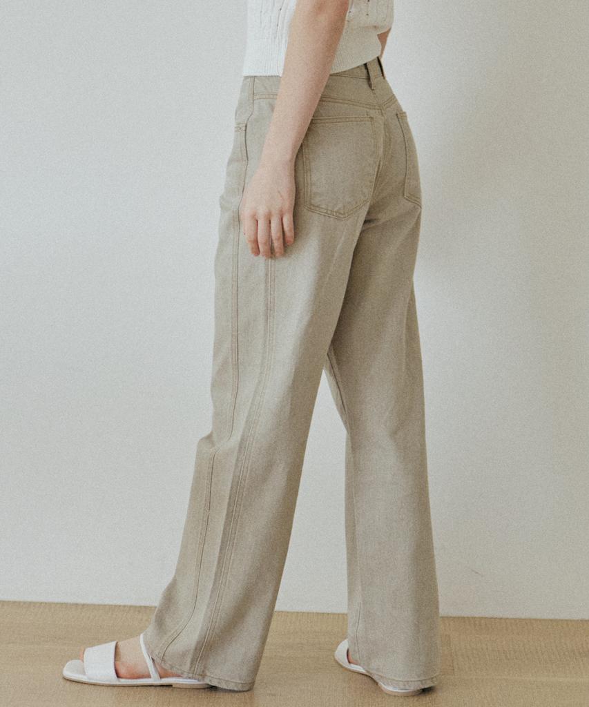 YUPPE Cotton Line Pants_Khaki