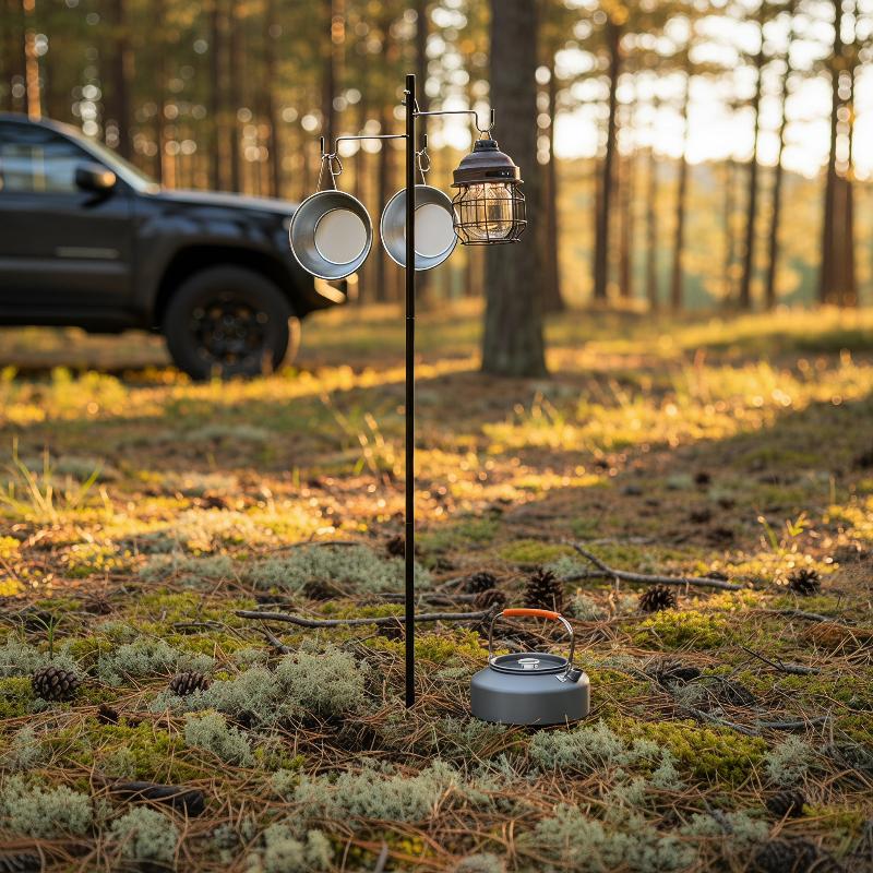 Camping Lantern Stand Ultralight Table Lamp Hanger Portable Detachable Light Holder Lighting Brackets Tourist Equipment