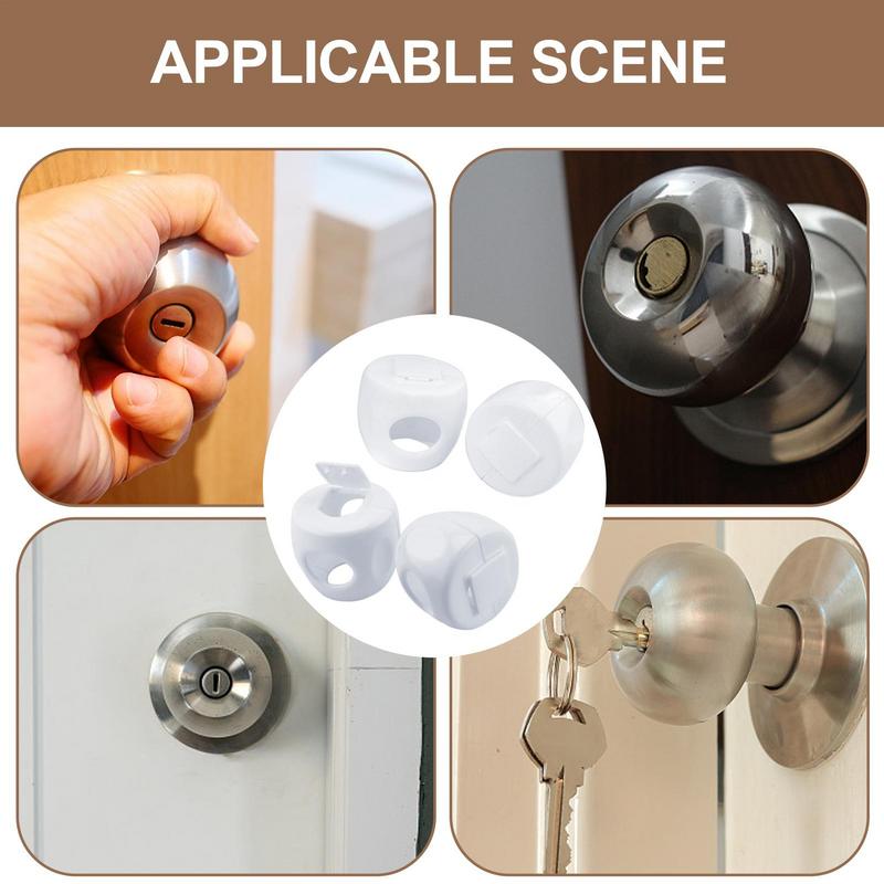 Childproof Door Knob Cover Childproof Safety Door Knob Protector 4X Stylish Doorknob Covers Kids Door Knob Protector For