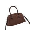 Genuine Leather Hand-held Crossbody Single-shoulder Pillow Bag Versatile Bowling Bag for Women