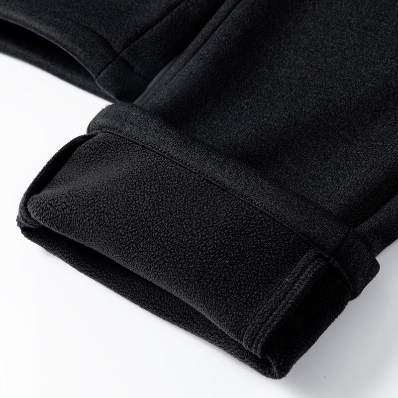 Shanshan Men's Thickened Fleece Lined Business Casual Stretch Pants