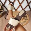 Neue Sommer-Damen-Sandalen mit eckiger und offener Zehenpartie, ein Riemen, Mode, Elegant, für den Weg zur Arbeit, High Heel, für den Außenbereich